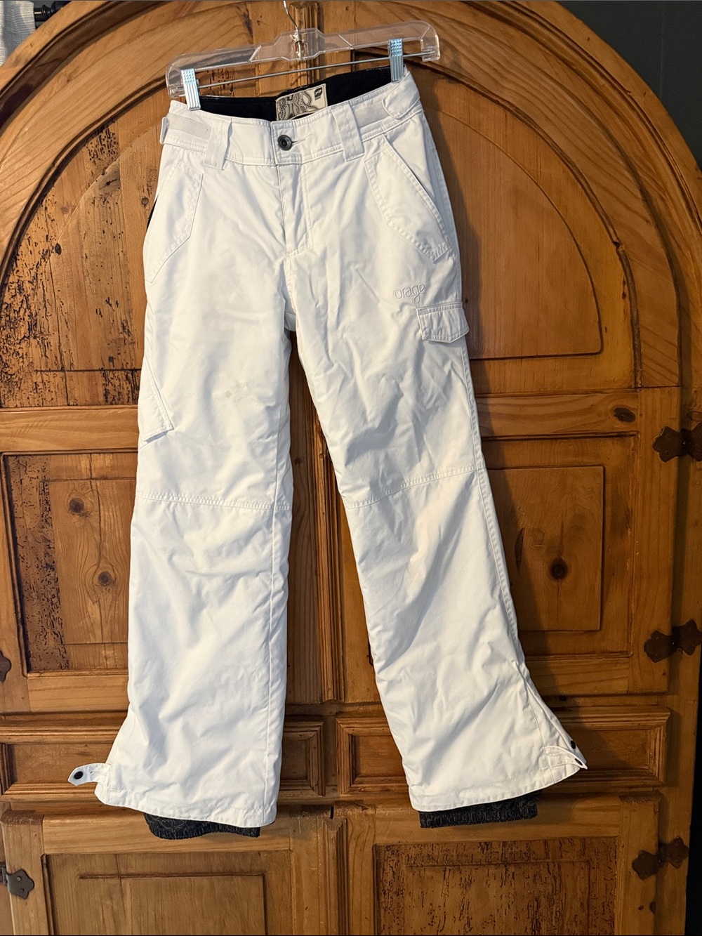 Orage White Wide-Leg Snow Pants